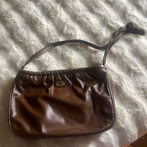 Vintage ETIENNE AIGNER Oxblood Maroon Leather Shoulder Bag